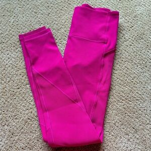 CALIA Hot pink ribbed leggings